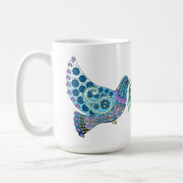 Dove of Peace w Verse von John 16:33 Kaffeetasse