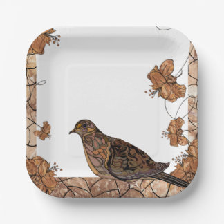 Dove Party Plate Pappteller