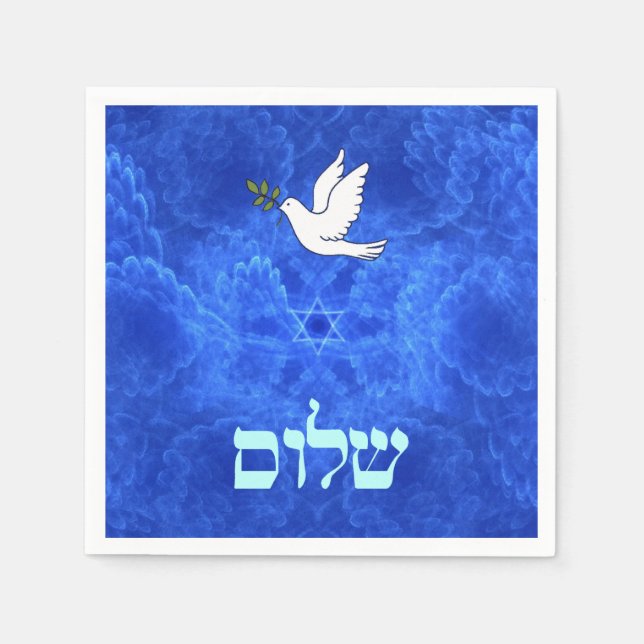 Dove - Shalom Serviette (Vorderseite)