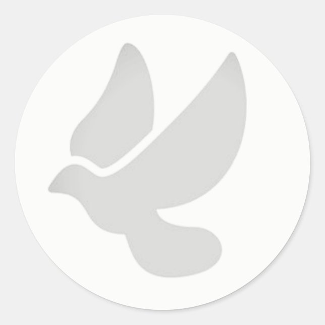 Dove-Umschlag-Aufkleber Runder Aufkleber (Vorderseite)