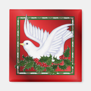 Dove und Holly Magnet