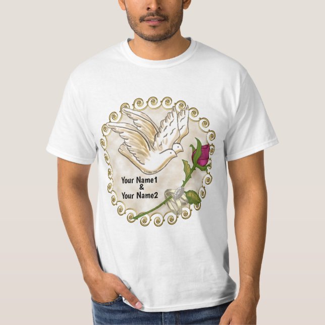 Dove Wedding Rings T - Shirt (Vorderseite)