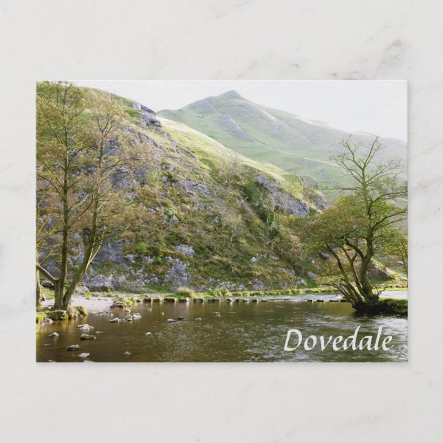 Dovedale Derbyshire, Peak District Souvenir Foto Postkarte (Vorderseite)