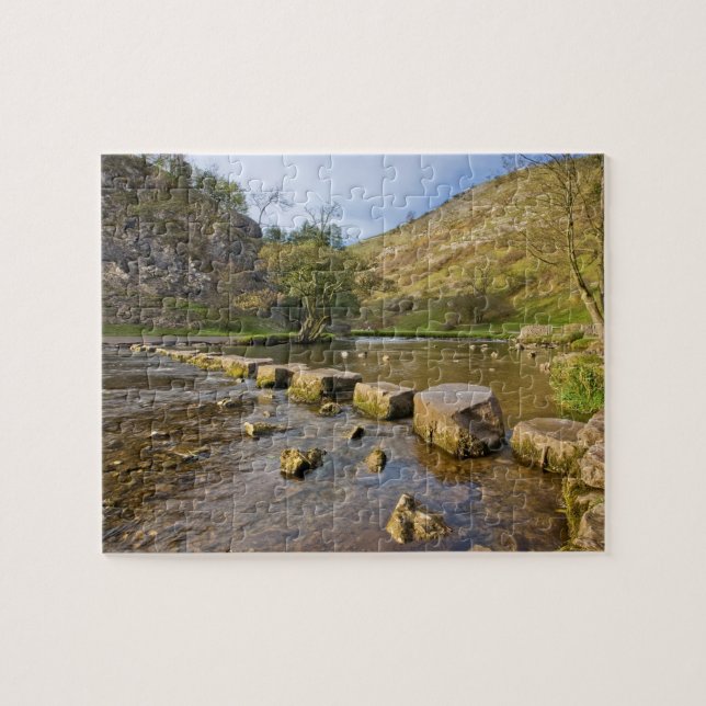 Dovedale, Derbyshirehöchstbezirks-Andenken-Foto (Horizontal)