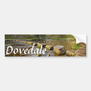 Dovedale, Derbyshirehöchstbezirks-Andenken-Foto Autoaufkleber