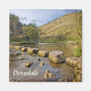 Dovedale, Derbyshirehöchstbezirks-Andenken-Foto Magnet