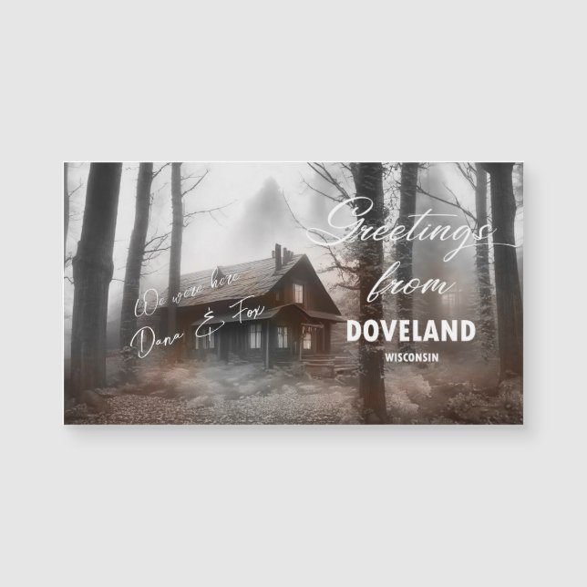 Doveland, carte magnétique du Wisconsin (Devant)