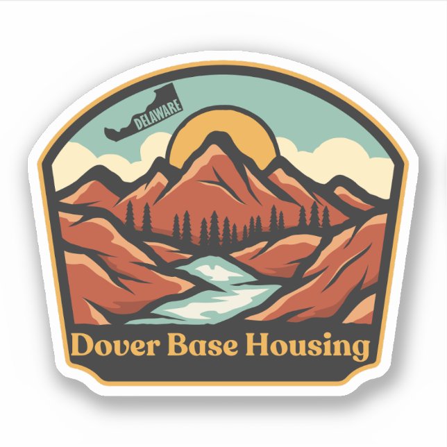 Dover Base Housing, Delaware Aufkleber (Vorderseite)