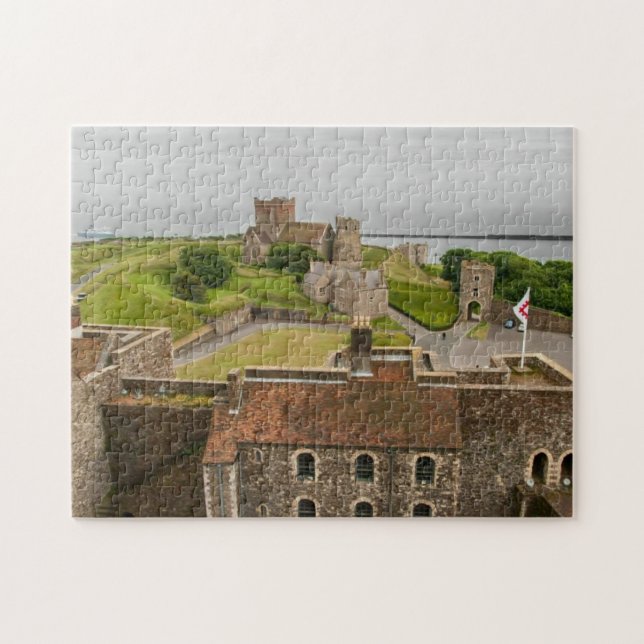 Dover Castle View Kent England Picture Jigsaw (Horizontal)