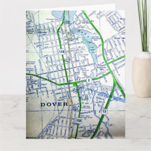 Dover, DE Vintage Karte