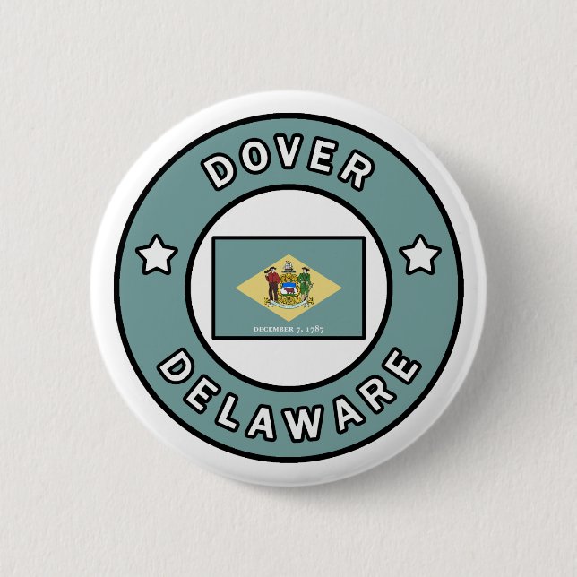 Dover Delaware Button (Vorderseite)