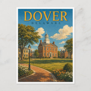 Dover Delaware The Green GeoSaga Postkarte