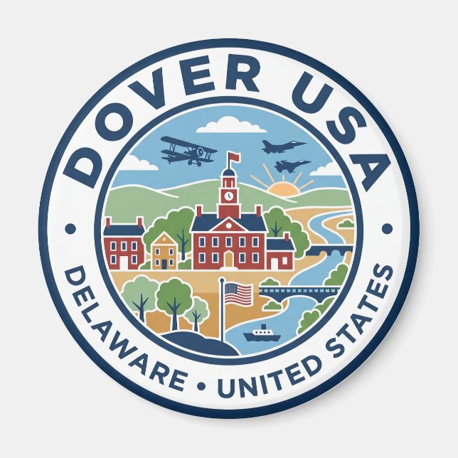 Dover, Delaware, USA Delaware Magnet (Vorne)