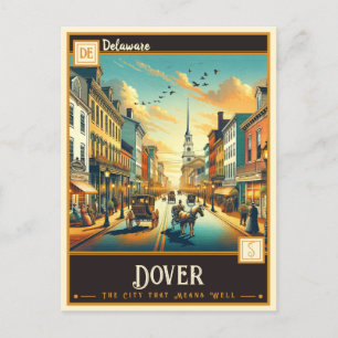 Dover, Delaware Vintage Postkarte