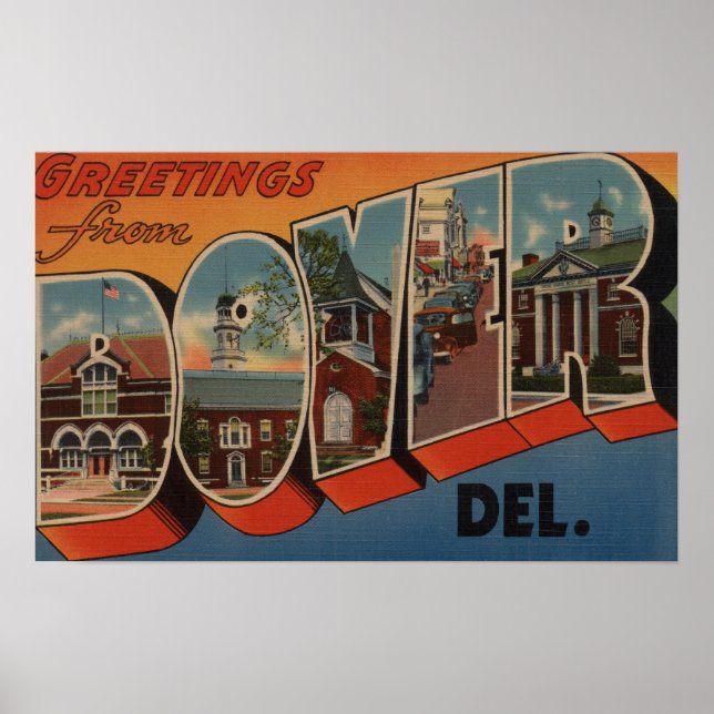 Dover, DelawareLarge Letter ScenesDover, DE Poster (Vorne)