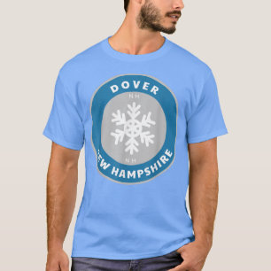 Dover New Hampshire NE Winter Schnee Schneeflocke T-Shirt