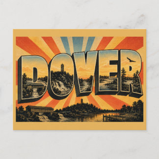 Dover New Hampshire River Falls Garrison Hill Kuns Postkarte