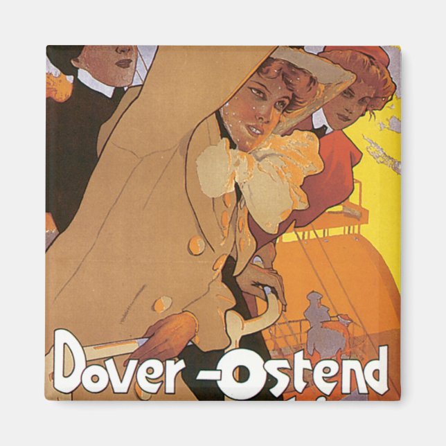 Dover-Ostende-Linie Magnet (Vorne)