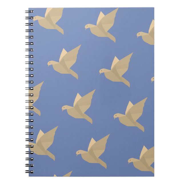Doves, Birds Flying Art-Notebook Notizblock (Vorderseite)