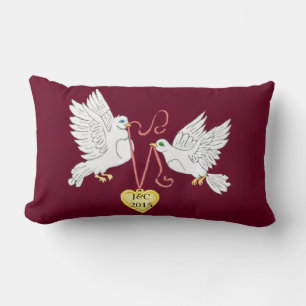 Doves der Liebe Personalisieren Lumbalkissen Lendenkissen