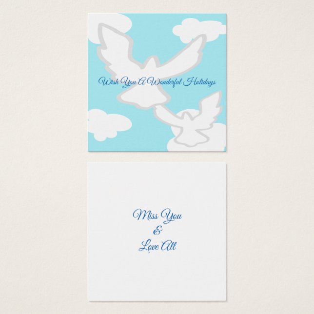 Doves Holiday Wishes (Vorne & Hinten)