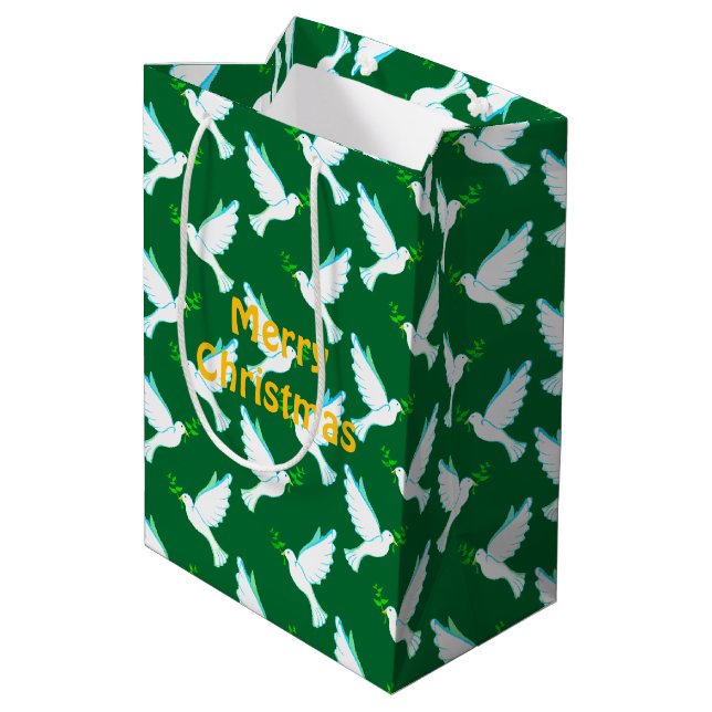 Doves Mittlere Geschenktüte (Rückseite Schrägansicht)