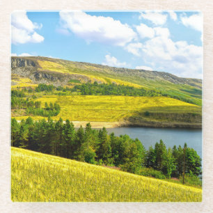 Dovestone Reservoir im sonnigen Untersetzer