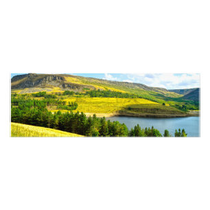 Dovestone Reservoir in der Sommersonne Fotodruck