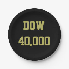 Dow 40000 Stock Market Celebration Pappteller