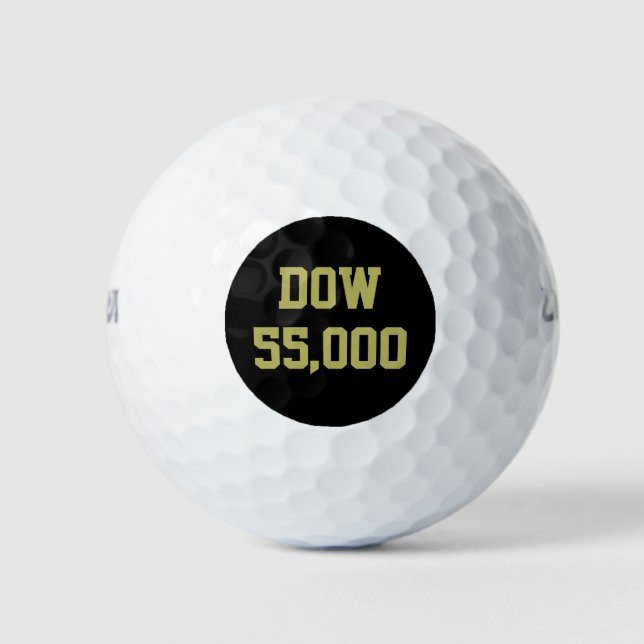 Dow 55.000 Börsenfeier Golfball (Vorderseite)