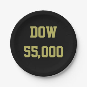 Dow 55.000 Börsenfeier Pappteller