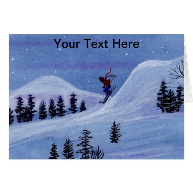 Dowhill Skier (Vorderseite (Horizontal))
