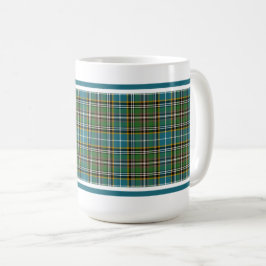Dowling Tartan Pattern Blue Irish Kariert Kaffeetasse
