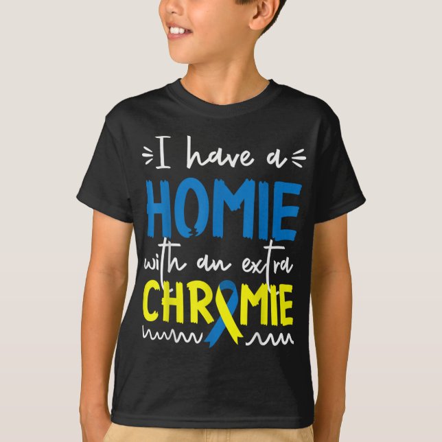 Down Awareness For Friend Homie Down Syn T-Shirt (Vorderseite)