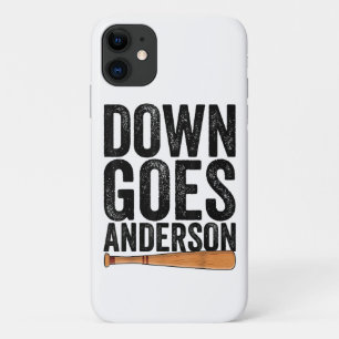 DOWN GOES ANDERSON FUNNY BASEBALL Geschenk ANDERSO Case-Mate iPhone Hülle