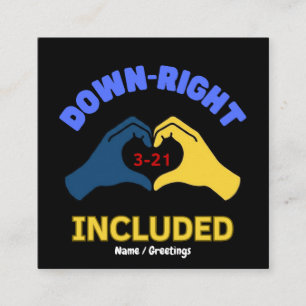 Down-Right Included Weltweiter Tag des Down-Syndro