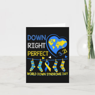 Down Right Perfect - World Down Syndrome Awareness Karte