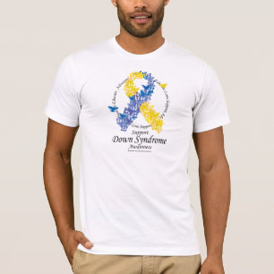 Down-Syndrom Band der Schmetterlinge T-Shirt