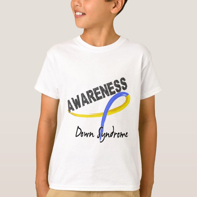Down-Syndrom Bewusstsein 3 T-Shirt (Vorderseite)