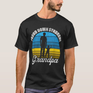 Down-Syndrom Bewusstsein Großkind Proud Opa T-Shirt