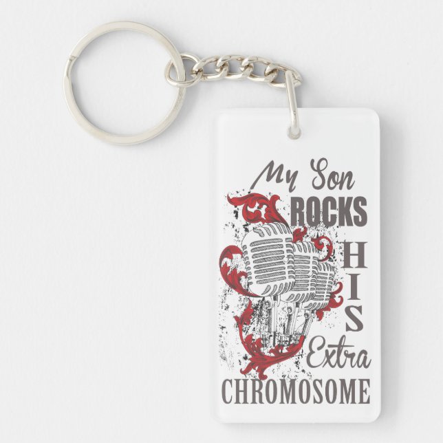 Down-Syndrom Bewusstsein Schlüsselanhänger (Vorderseite)