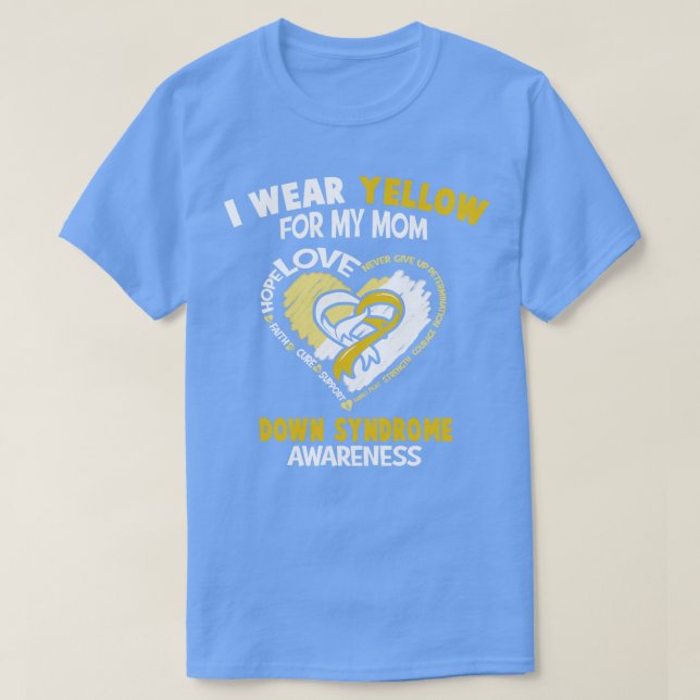 Down-Syndrom Bewusstsein trage ich Gelb für meine  T-Shirt (Design vorne)