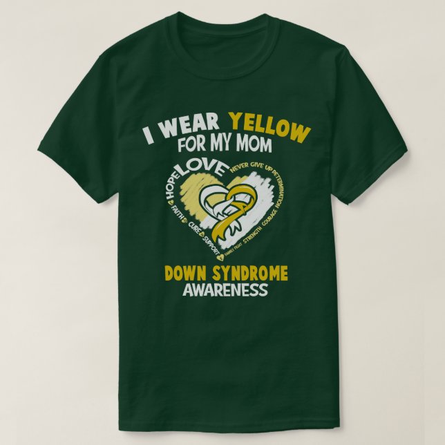 Down-Syndrom Bewusstsein trage ich Gelb für meine  T-Shirt (Design vorne)