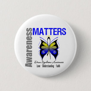 Down-Syndrom Bewusstseins-Angelegenheiten Button