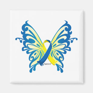 Down-Syndrom Butterfly Magnet