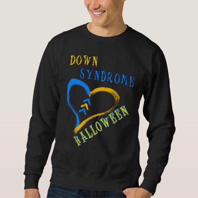Down-Syndrom Halloween Sweatshirt (Vorderseite)