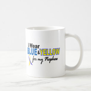 Down-Syndrom I Abnutzung blau u. gelb für meinen Kaffeetasse