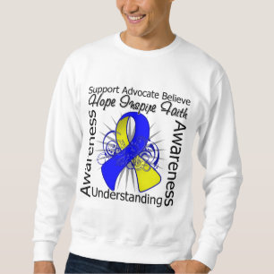 Down-Syndrom Inspirations-gewundenes Band Sweatshirt