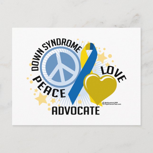 Down Syndrom Liebe Advocate Postkarte (Vorderseite)