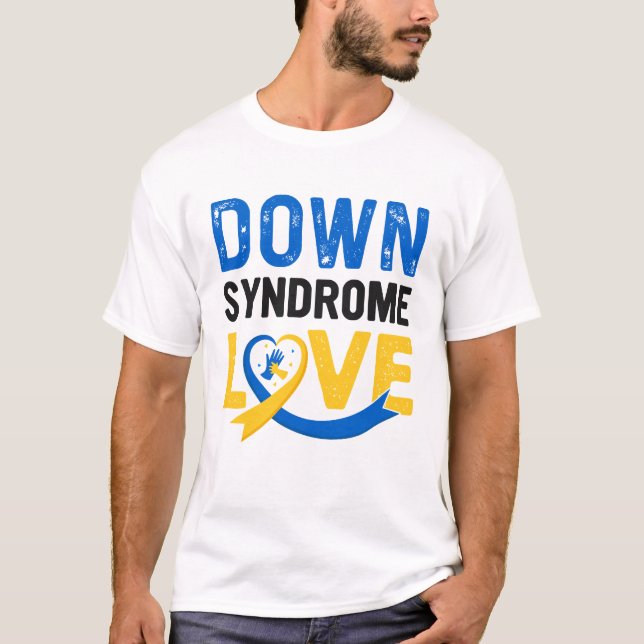Down-Syndrom Liebe, Down-Syndrom Bewusstsein T-Shirt (Vorderseite)